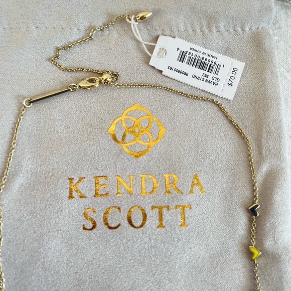 •••SOLD•••NWT Kendra Scott Haven Heart Gold Strand Necklace in Multi Mix - Picture 5 of 11